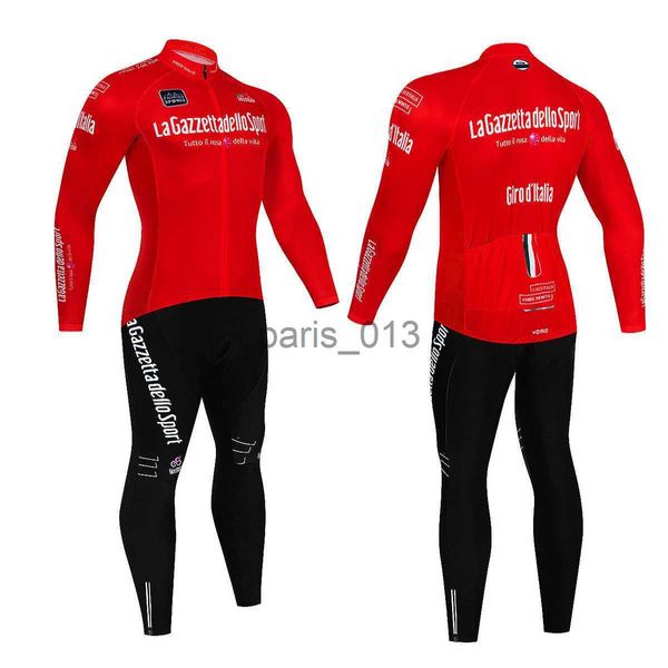 Andere Bekleidung Radtrikot-Sets Italien D'ITALIA 2023 Mountainbike Fahrrad Herren Langarmanzug Atmungsaktive MTB-Radsportbekleidung Jersey Ciclismo Z230130 x0915