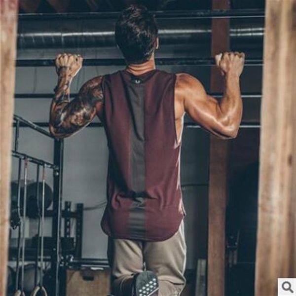 Güçlü Erkekler İçin Yeni Tasarımcı T-Shirts Yüksek Kaliteli Erkek Fitness Giyim Sıradan Gym Tank Top Erkek Nefes Alabilir Giysiler276c