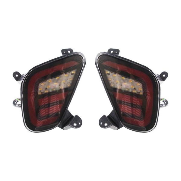 2Pcs Reflektor Für Mitsubishi Eclipse Kreuz 2017 2018 2019 2020 LED Hinten Bumper Licht Nebel Lampe Bremse Drehen signal Reverse Light276z