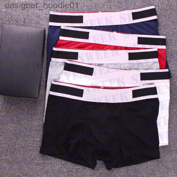 Unterhosen Designer Herrenunterwäsche Boxershorts Sexy klassische männliche Unterhose Druck Männer Slips Kleidung Baumwolle Boxershorts L230915