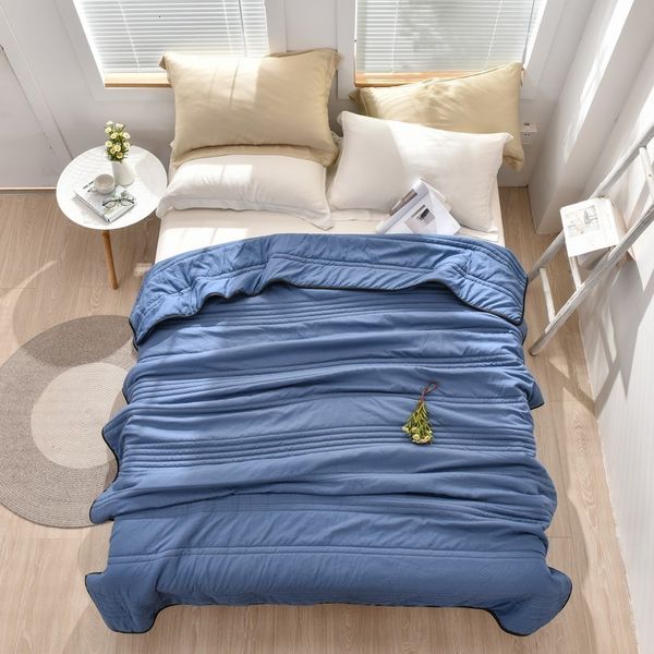 Cobertores Cobertor de resfriamento de verão para cama Cobertores ponderados para travessas Adultos Crianças Casa Casal Cama Ar Condicionado Consolador Quilt 230914