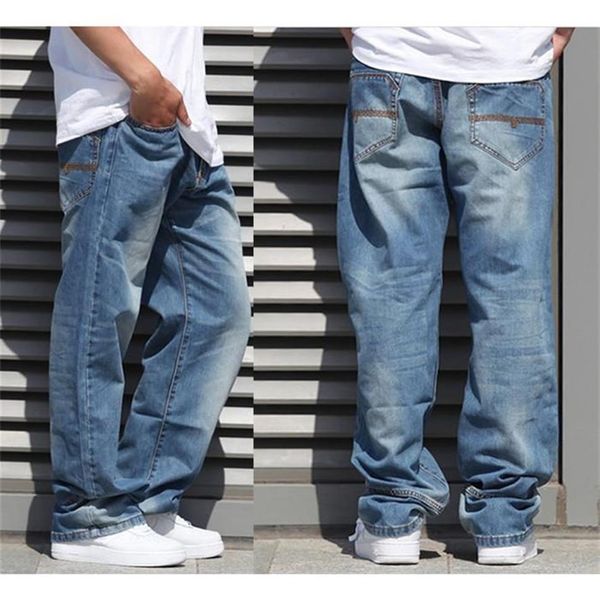 Erkekler Baggy Hip Hop Pantolon Denim Skinny Jeans Erkekler İçin Pantolon Pantolon Pantolon Artı Boyut 30-46 FS4953286M