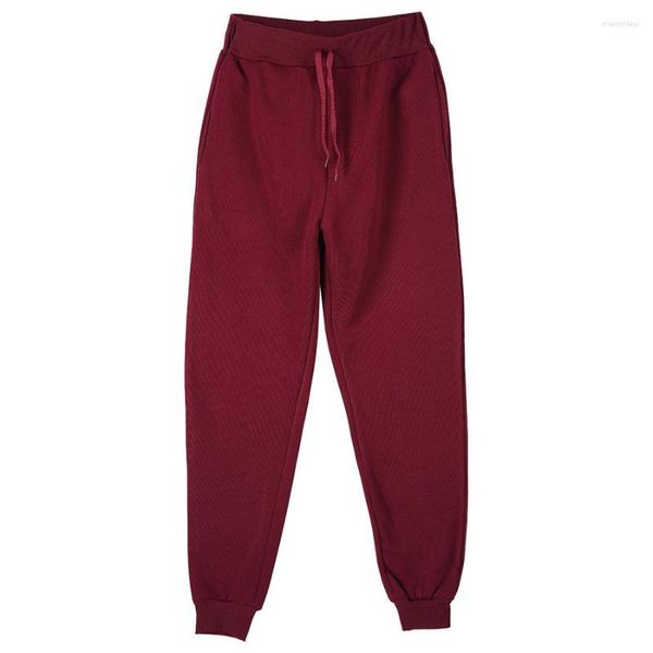 Calças masculinas joggers sweatpants homens e mulheres cintura elástica perder calças casuais branco bege rosa amarelo hip hop homens suor