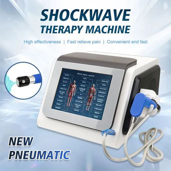 Equipamento de fisioterapia por ondas de choque, máquina eletromagnética de alívio da dor médica, terapia por ondas de choque para terapia de reabilitação muscular corporal
