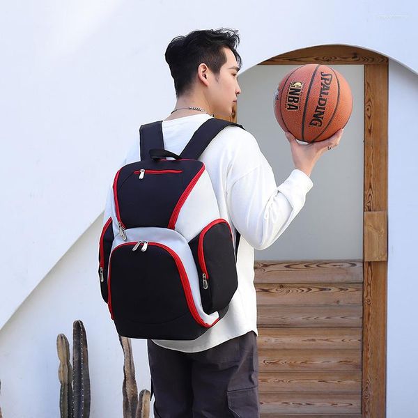 Рюкзак персонализированный баскетбольный мужской спортивный спортивный мешок молодежный футбол большой вместительности студенческий