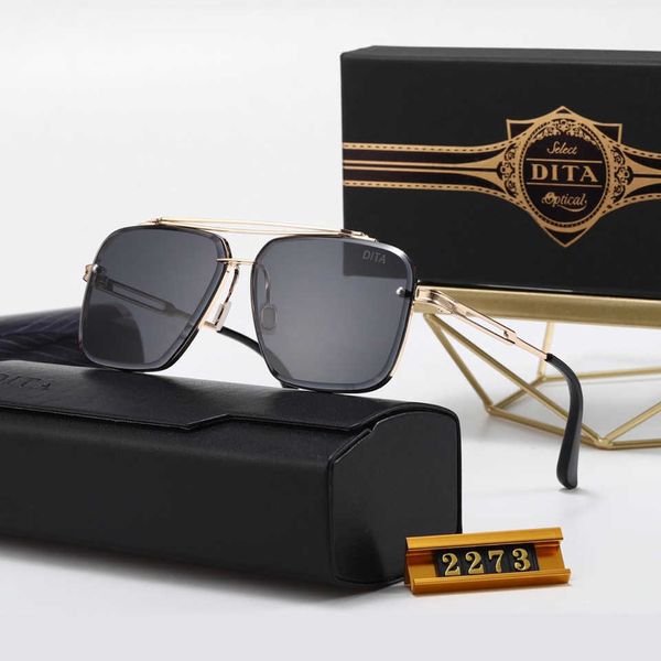 Designer de moda Dita 8A óculos de sol loja on-line 2023 novo sapo pára-sol unisex rede de condução vermelho clássico óculos tem logotipo