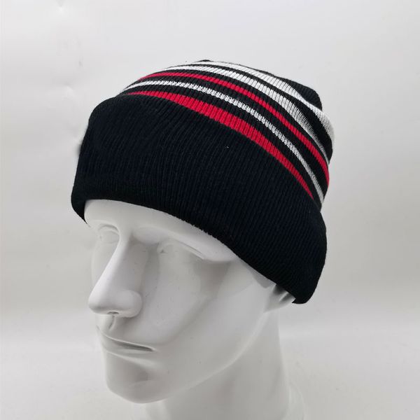 Breite Krempe Hüte Eimer Großhandel Marke Stickerei Gestrickte Beanie Frauen Hut Winter Männer Schädel Beanies Warm Halten Casual Outdoor ski 230915