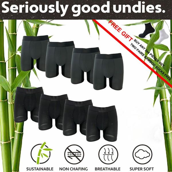 Bambu respirável cuecas macias dos homens boxers breve carta roupa interior para homens sexy shorts masculinos calças de praia secagem rápida homem boxer unde276a