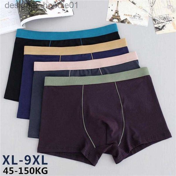 Unterhosen Unterhosen Plus Größe XL-9XL Baumwolle Männer Unterwäsche Stamm Herren Boxer Sexy Männliche Höschen Shorts U Konvexen Beutel Homosexuell L230915