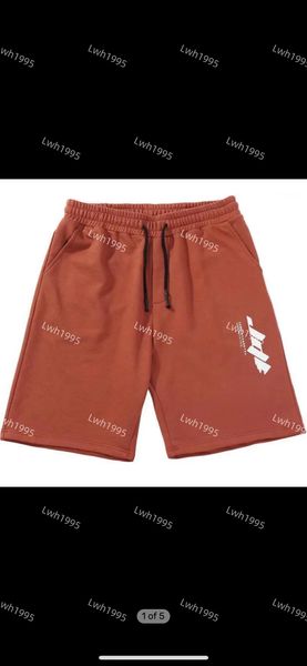 Yaz Şortları Erkeklerin Gevşek Spor Basılı Mektup Markası Beşinci Pantolon Pamuk Mikro ELEKTİ