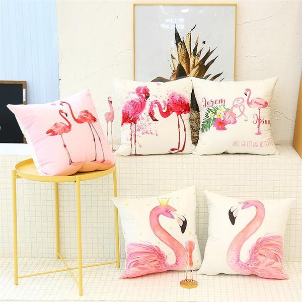 Party Dekoration Hochzeit Dekor Rosa Flamingo Gefälligkeiten Kissen Kissen Fall Und Geschenke Geburtstag DIY Dekorationen Supplies225t