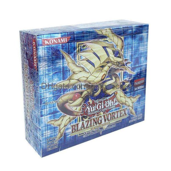 Yuh Rare Flash Cards Yu Gi Oh Game Paper Детские игрушки Коллекция для девочек и мальчиковРождественский канцелярский подарок G220311 Прямая доставка Dhqlo