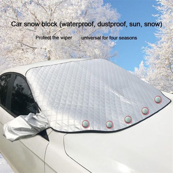 Pára-sol do carro automóvel engrossar capa pára-brisa neve sombra protetor à prova dwaterproof água frente windscreen240x