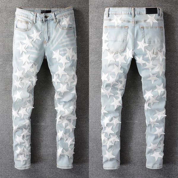 Hip Hop Jeans para hombre Cabeza Casual Pantalones largos Hombres Ropa deportiva Jogger Chándal Causal Camuflaje Costura Pantalones197o