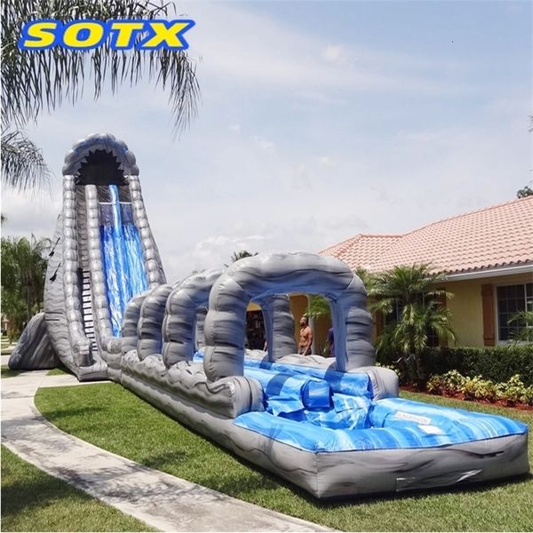 Bouncers infláveis playhouse balanços atacado gigante inflável água bouncer slide com piscina 230914