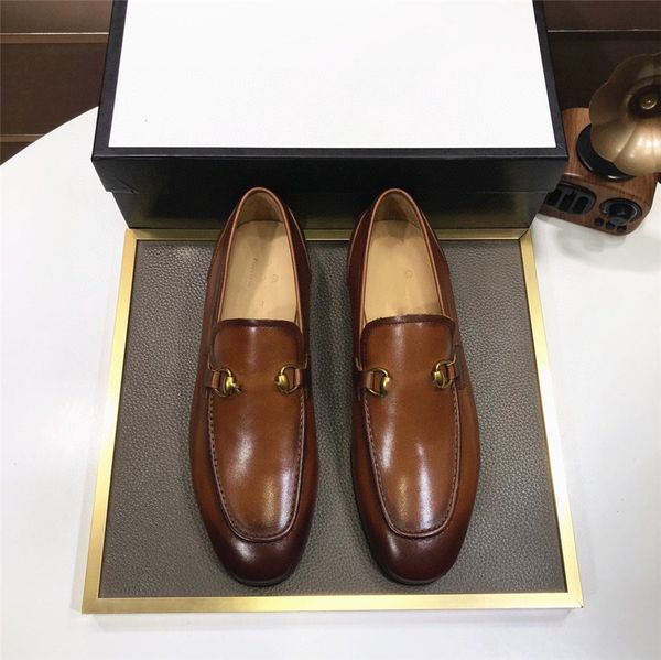 Tasarımcılar G İtalyan Erkekler Elbise Ayakkabı 2023 Oxford Orijinal Deri Moccasins Erkek Tasarımcı Loafers ayakkabı erkekler klasik yüksek kaliteli düğün ofis boyutu 38-46