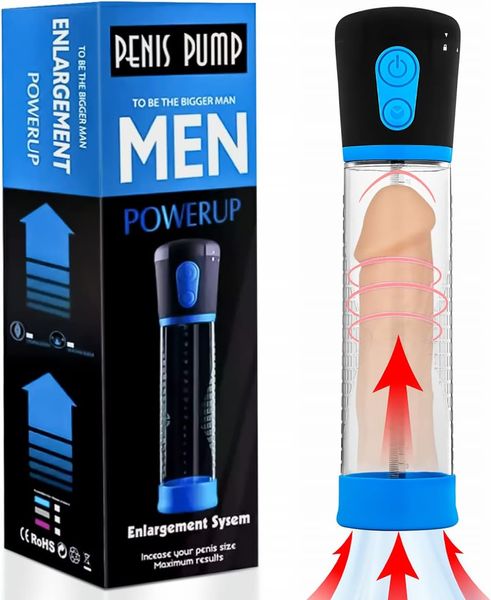 Bomba de pênis, bomba de vácuo de pênis elétrica - bomba de extensão de pênis de vácuo automática com 3 sucção - brinquedos sexuais masculinos - ampliadores de bombas, bomba de pênis para masturbação masculina