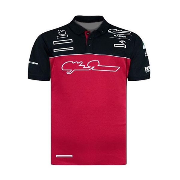 F1 Team Serisi Kısa Kollu Polo Gömlek Kavur T-Shirt Racing Suit Fan Edition Team Team Formorm Özelleştirilmiş hızlı kuruyan polo Suit278i