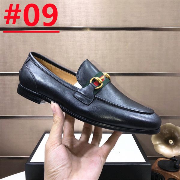 Tasarımcı Moda Erkekler Loafers Ayakkabı Deri El Yapımı Siyah Kahverengi İş Elbise Ayakkabı Lüks Parti Düğün Erkek Ayakkabı Boyutu 6.5-12