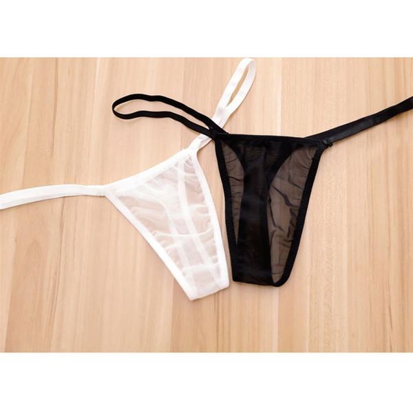 Donne sexy taglie forti Mesh a vita bassa trasparente perizoma mutandine sexy G string micro perizoma donna mutandine slip lisci F7225a