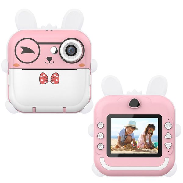 fotocamera digitale portatile fotografia stampa video stampa schermo a colori HD 1080P fotocamera con stampa istantanea per bambini stampa termica per bambini istantanea