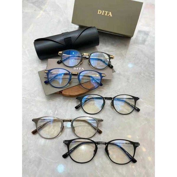 Designer Fashion Dita 8A Occhiali da sole negozio online occhiali DITA Zhiming DRX2078 montatura tonda manuale in titanio Shawn Yue Have Logo
