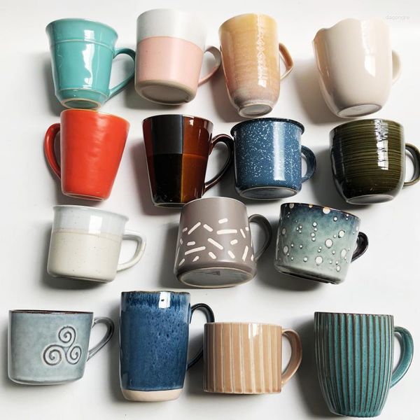 Tazze Tazza in ceramica creativa Personalità in stile giapponese Colazione Latte Coppie Casa Caffè Uomini e donne Tazze d'acqua