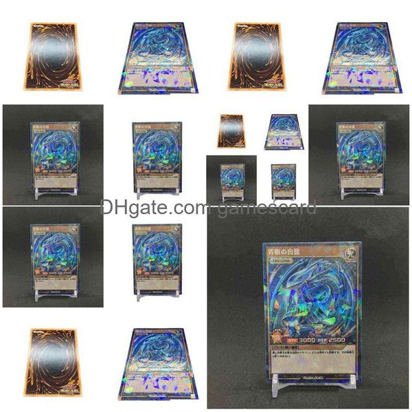 Yu Gi Oh Fai da te personalizzato Rd Rush Duel Rr Kp01 Gioco di carte leggendario drago bianco dagli occhi blu giapponese Collezione hobby Regalo per bambini G220311 D Dhcu6