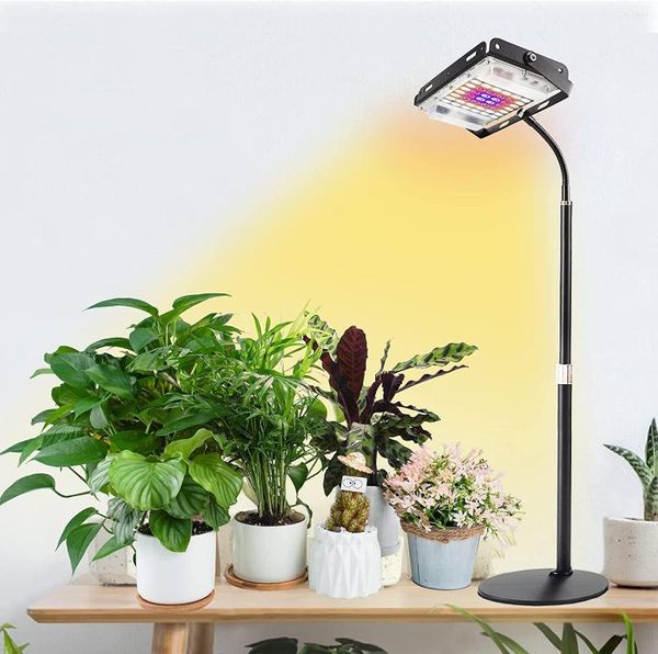 Grow Lights Lampada da tavolo Spettro completo Supporto da tavolo Pianta IR-UV LED incluso per piante da interno