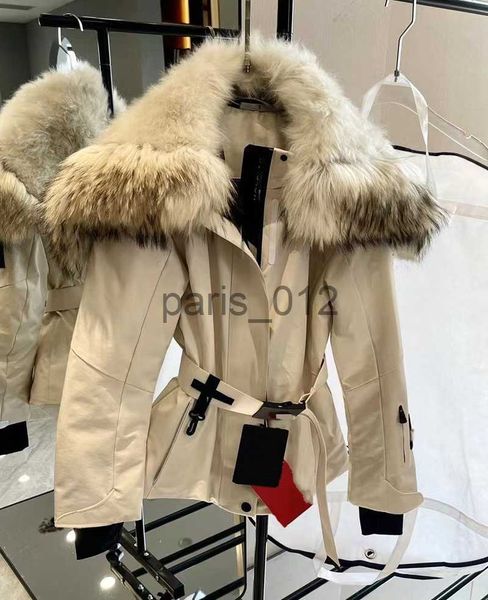 Mulheres para baixo parkas designer mulheres jaquetas casaco windbreak mulheres parkas jaqueta colarinho inverno puffer real lobo casaco de pele quente camisolas casais casacos amarelo gree