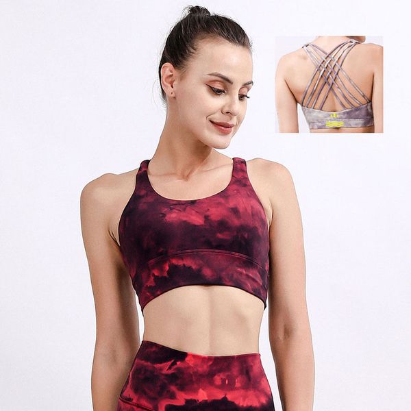 Reggiseno Yogaa Align Tank Leggings Tie-Dye Tinta unita Donna Slim Aloyooga Fit Reggiseno sportivo Gilet fitness Biancheria intima sexy con pettorali rimovibili Reggiseno morbido 252