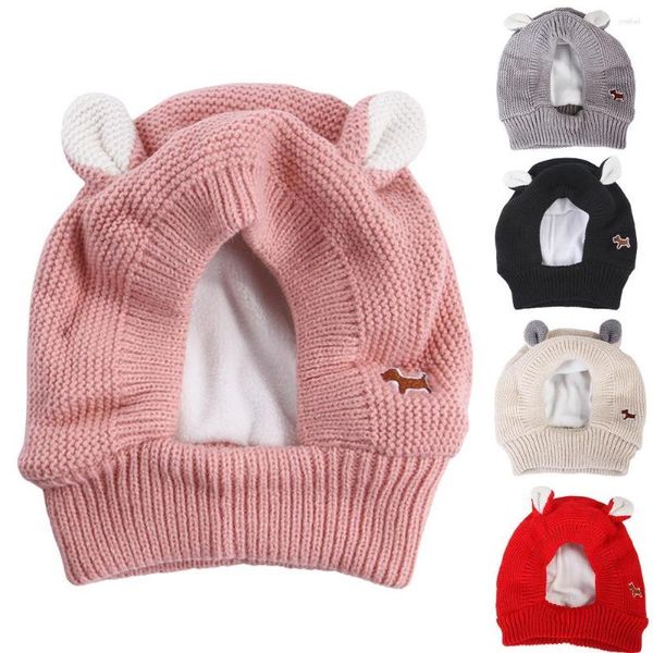 Abbigliamento per cani YOUZI Cappello lavorato a maglia Protezione antirumore Cuffie per animali domestici Lavabili in inverno per cani di taglia media Gatti Animali domestici