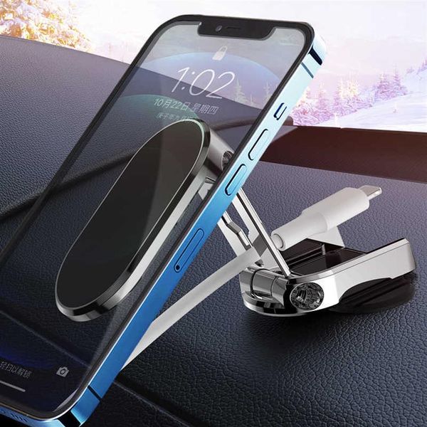Nuovo supporto magnetico per telefono da auto magnete con rotazione a 360 supporto per telefono cellulare supporto GPS per iPhone 13 12 Xiaomi Huawei Samsung292u