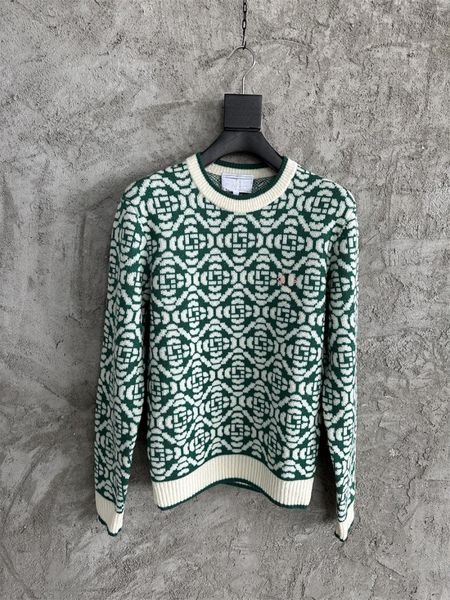 Maglione da uomo nuovo arrivo stile europeo e americano lana caldo sciolto maglione girocollo casual stile retrò abbinato maglione girocollo colore abiti da uomo