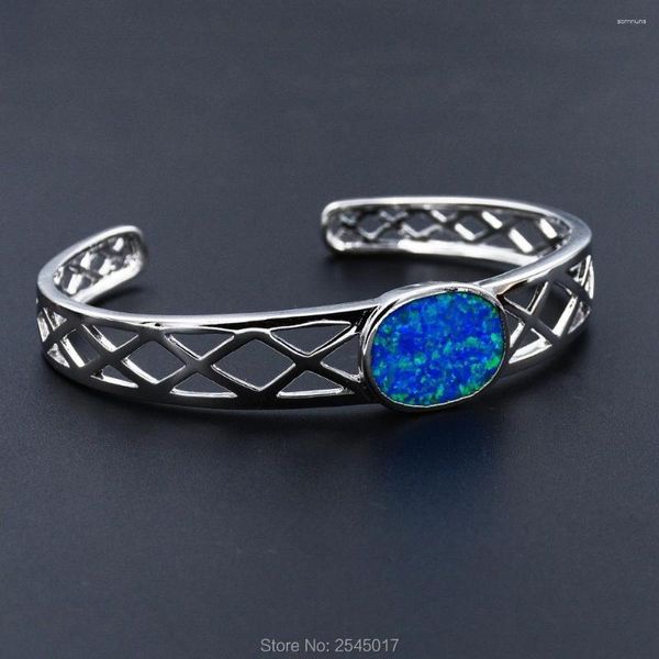 Braccialetti con ciondoli JLB-050 Bracciale con opale blu Gioielli di alta qualità Regalo per la signora Valentine