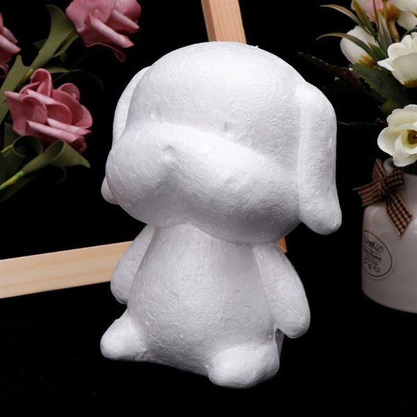 Modelagem de cachorro branco, bolas de espuma de poliestireno, artesanato de isopor para presentes de natal diy, suprimentos para festa de casamento, decoração 208l