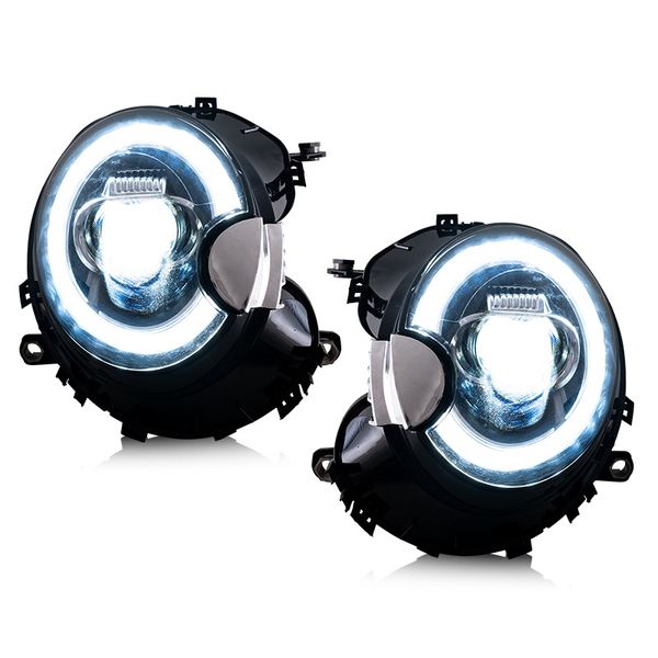 Auto Zubehör LED Scheinwerfer Tagfahrlicht Für MINI Cooper F56 F57 F58 F59 07-13 Dynamische Streamer Drehen signal Front Lampe