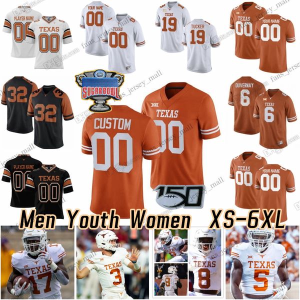 2023 NCAA XS-6XL Maglia da calcio Texas Longhorns 3 Quinn Ewers 5 Bijan Robinson 16 Arch Manning 88 Barryn Sorrell 1 Xavier Worthy R.johnson Ford Overshown Whittington