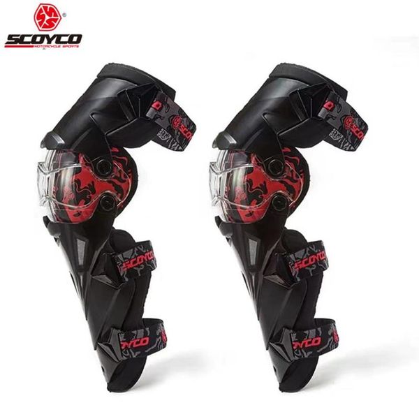 Armadura de motocicleta Scoyco K12 Engrenagens Protetoras Joelheiras Motobike Protetor Motocross Motorsports Gear195H