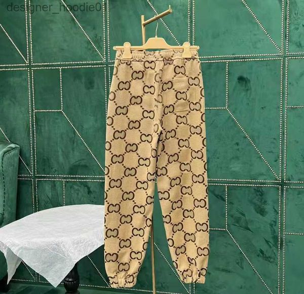 Pantaloni da uomo pantaloni da uomo uomini donne da donna ricami dipinti dipinti pantaloni alla moda hip hop hop ha casual abbigliamento sportivo pantaloni in vita elastico L230915