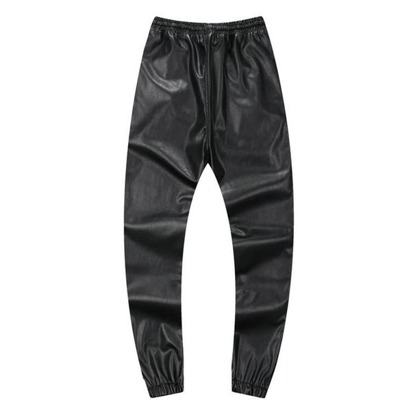 Осень-зима мужские танцевальные брюки в стиле хип-хоп, спортивные штаны из искусственной кожи, черные, красные, серебряные, мужские бегуны, повседневные спортивные штаны, спортивные штаны в стиле хип-хоп, размер 3289L