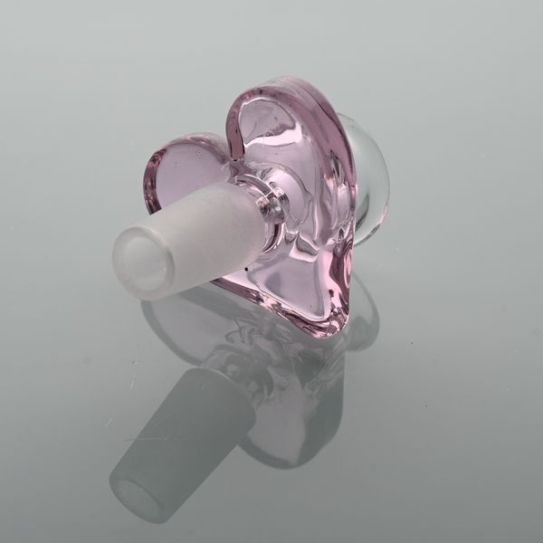 Pink Heart Bowl 14mm Male, Shisha Bong Zubehör, Raucherzubehör