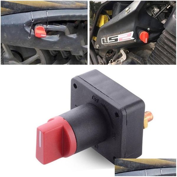 Sistema elétrico de motocicleta DC12V Interruptor de bateria Master Disconnect Rotary Isolator Cut Off Kill Switchs para Batterys Car Triciclo Mot Dhr8K