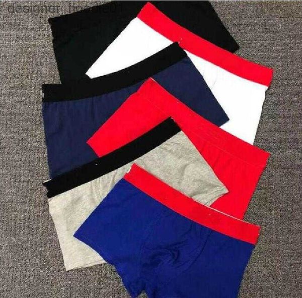 Cuecas 5 pcs marca de luxo polo mens roupa interior boxers homem cueca boxer ropa interior hombre vintage gay shorts de alta qualidade l230915