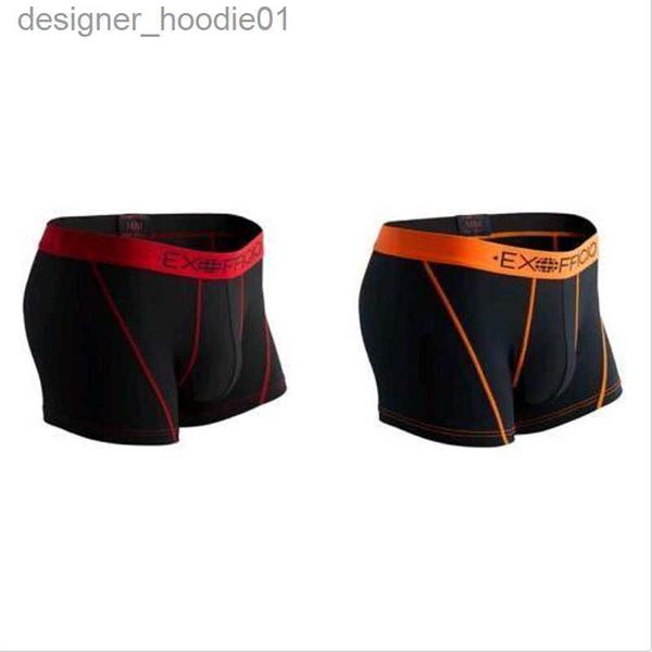 Cuecas ex officio exofficio masculino malha boxer de 3 polegadas casual roupa interior masculina de secagem rápida ~ tamanho dos EUA M-XL L230915