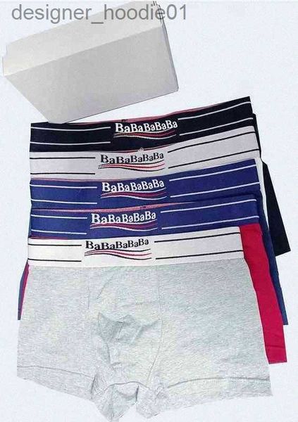 Mutande Intimo uomo 3 pezzi Balenca Mutande Boxer Pantaloncini in cotone organico Modale Sexy Gay Boxer maschili Traspirante Nuova maglia Uomo Intimo Taglia M-XXL d7sX # L230915