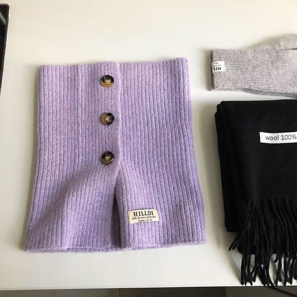 Fashion Face crea Winter Neck Gaiter designer morbido caldo lusso Sciarpe sciarpa imbottita Metodi di utilizzo multipli per donne ragazze regalo tinta unita