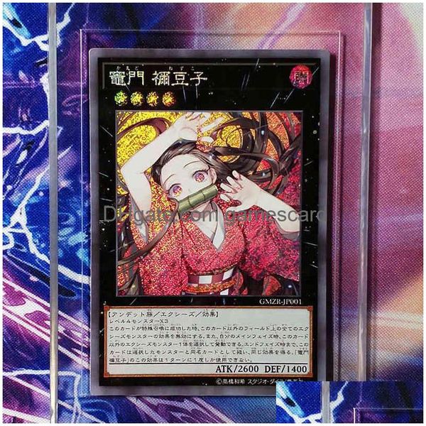 Demon Slayer Kamado Nezuko Yu Gi Oh Diy Colorf Brinquedos Hobbies Passatempo Colecionáveis Jogo Coleção Cartões G220311 Drop Delivery Dhxro