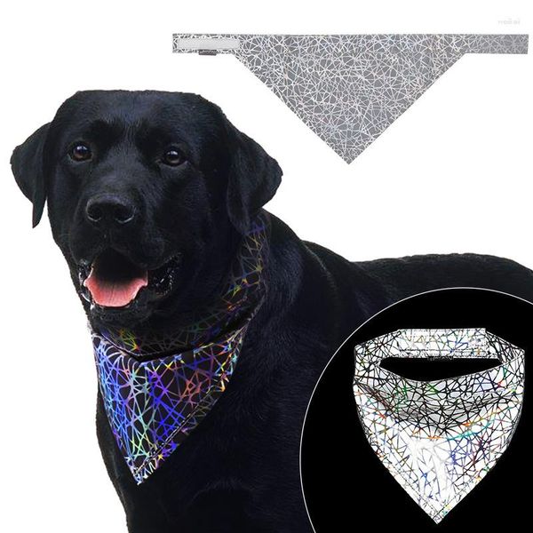 Abbigliamento per cani Bandane per cani riflettenti colorate con bastone magico Bandana per gatti Bavaglini scozzesi Papillon lavabili Collare Sciarpa per gatti Accessori