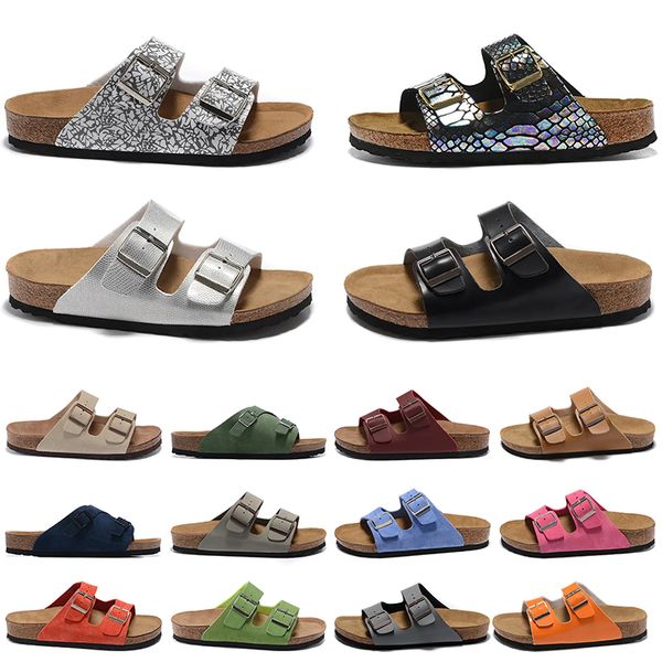 Birkens Designer Boston Clogs Sandalen Hausschuhe Kork Flache Mode Sommer Leder Slide Lieblingsstrand Freizeitschuhe Damen Herren Arizona Mayari Birks Sneakers